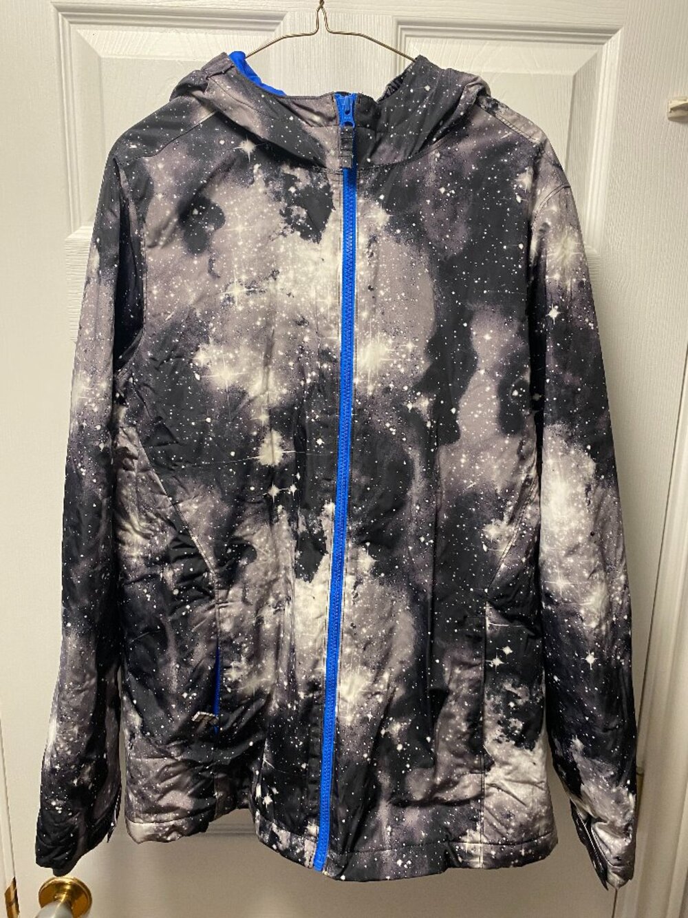 Lands' End Boys XXL 18H-20H Husky Galaxy Space Print Winter Puffer Jacket
